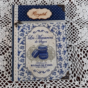Receptfüzet macaronnal a vintage jegyében -  - Meska.hu