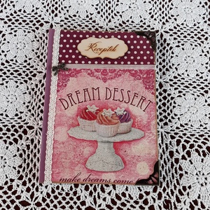 Receptfüzet muffin mintával a vintage jegyében -  - Meska.hu