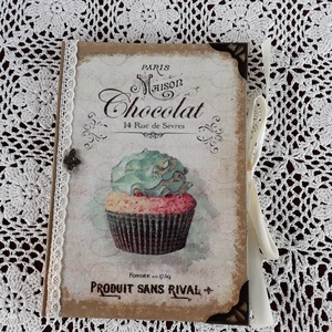 Receptfüzet muffin mintával - otthon & életmód - konyhafelszerelés, tálalás - Meska.hu