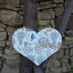 Nagy méretű vintage levendulás ajtódísz/lakásdekoráció - otthon & életmód - dekoráció - ajtó- és ablak dekoráció - ajtódísz & kopogtató - Meska.hu