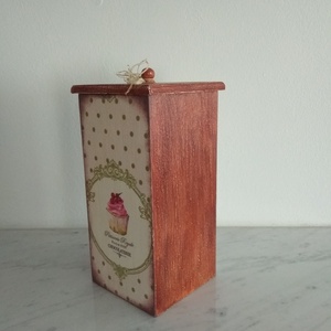  Vintage muffinos tároló doboz/cukortartó/kávétartó/keksz tartó - otthon & életmód - konyhafelszerelés, tálalás - Meska.hu