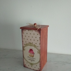  Vintage muffinos tároló doboz/cukortartó/kávétartó/keksz tartó - otthon & életmód - konyhafelszerelés, tálalás - Meska.hu