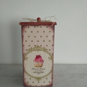  Vintage muffinos tároló doboz/cukortartó/kávétartó/keksz tartó - otthon & életmód - konyhafelszerelés, tálalás - Meska.hu