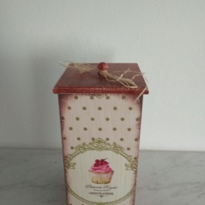  Vintage muffinos tároló doboz/cukortartó/kávétartó/keksz tartó - otthon & életmód - konyhafelszerelés, tálalás - Meska.hu