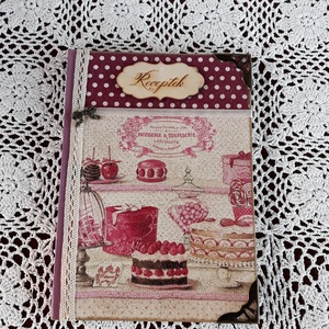 Receptfüzet vintage sütis képpel - otthon & életmód - konyhafelszerelés, tálalás - Meska.hu