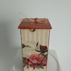  Vintage rózsás tároló doboz/cukortartó/kávétartó/keksz tartó - otthon & életmód - konyhafelszerelés, tálalás - Meska.hu