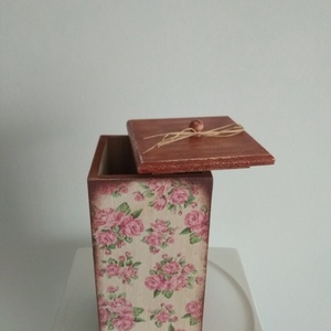  Vintage rózsás tároló doboz/cukortartó/kávétartó/keksz tartó - otthon & lakás - konyhafelszerelés, tálalás - konyhai tárolás - tea & kávé tárolás - Meska.hu