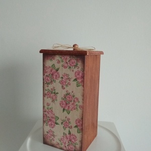  Vintage rózsás tároló doboz/cukortartó/kávétartó/keksz tartó - otthon & lakás - konyhafelszerelés, tálalás - konyhai tárolás - tea & kávé tárolás - Meska.hu