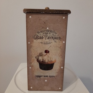  Vintage muffin mintás tároló doboz/cukortartó/kávétartó/keksz tartó - otthon & életmód - konyhafelszerelés, tálalás - konyhai tárolás - tea & kávé tárolás - Meska.hu