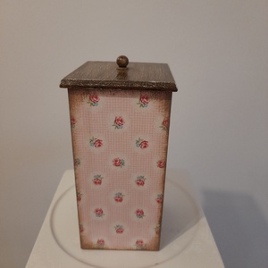  Vintage rózsás tároló doboz/cukortartó/kávétartó/keksz tartó - otthon & életmód - konyhafelszerelés, tálalás - konyhai tárolás - tea & kávé tárolás - Meska.hu