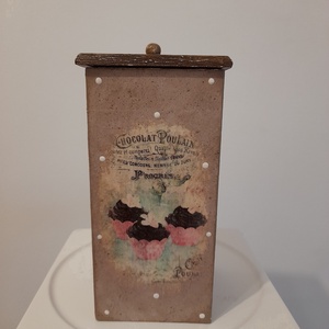  Vintage muffin mintás tároló doboz/cukortartó/kávétartó/keksz tartó - otthon & életmód - konyhafelszerelés, tálalás - konyhai tárolás - tea & kávé tárolás - Meska.hu