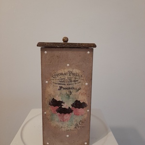  Vintage muffin mintás tároló doboz/cukortartó/kávétartó/keksz tartó - otthon & életmód - konyhafelszerelés, tálalás - konyhai tárolás - tea & kávé tárolás - Meska.hu