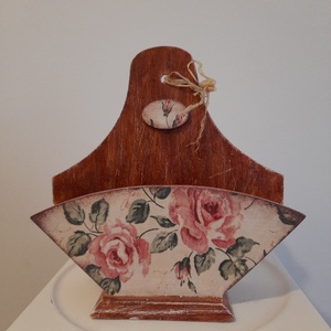  Vintage  stílusú levél vagy zsepitartó, Ékszer, Ékszertartó, Ékszerdoboz, Decoupage, transzfer és szalvétatechnika, Festett tárgyak, MESKA