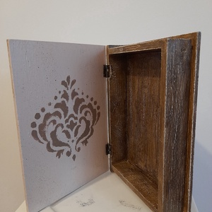  Vintage  stílusú levendula mintás doboz - ékszer - ékszertartó - ékszerdoboz - Meska.hu