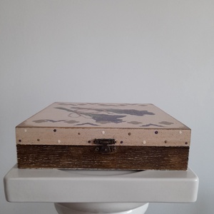  Vintage  stílusú nagy méretű  tároló doboz/ varrós doboz - ékszer - ékszertartó - ékszerdoboz - Meska.hu