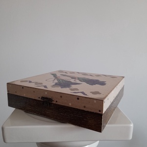  Vintage  stílusú nagy méretű  tároló doboz/ varrós doboz - ékszer - ékszertartó - ékszerdoboz - Meska.hu