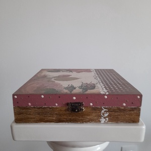  Vintage  stílusú nagy méretű  tároló doboz/ varrós doboz - ékszer - ékszertartó - ékszerdoboz - Meska.hu