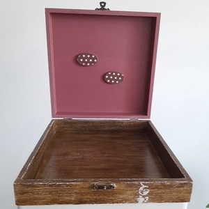  Vintage  stílusú nagy méretű  tároló doboz/ varrós doboz - ékszer - ékszertartó - ékszerdoboz - Meska.hu