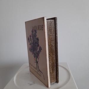  Vintage  stílusú levendula mintás doboz - ékszer - ékszertartó - ékszerdoboz - Meska.hu