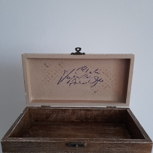  Vintage levendula mintás ékszertartó doboz/varrós doboz - ékszer - ékszertartó - ékszerdoboz - Meska.hu