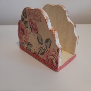  Vintage  stílusú szalvéta tartó fából - ékszer - ékszertartó - ékszerdoboz - Meska.hu