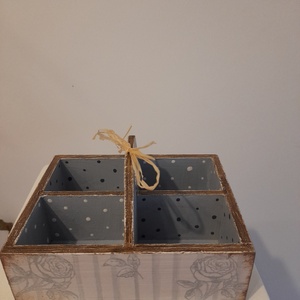 Fa asztali tároló/ teafiltertartó / ékszertartó mintás - otthon & életmód - konyhafelszerelés, tálalás - konyhai tárolás - tea & kávé tárolás - Meska.hu