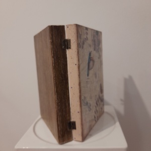  Vintage  madrkás ékszertartó doboz/varrós doboz könyv formájú - ékszer - ékszertartó - ékszerdoboz - Meska.hu