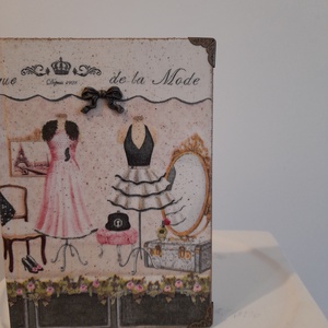 Notesz, jegyzetfüzet mintával a vintage jegyében - otthon & életmód - konyhafelszerelés, tálalás - sütés, főzés - receptfüzet - Meska.hu