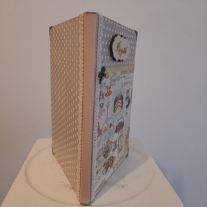 Receptfüzet sütis mintával a vintage jegyében - otthon & életmód - konyhafelszerelés, tálalás - sütés, főzés - receptfüzet - Meska.hu