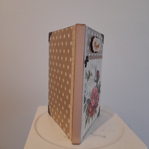 Receptfüzet  virágos mintával a vintage jegyében - otthon & életmód - konyhafelszerelés, tálalás - sütés, főzés - receptfüzet - Meska.hu