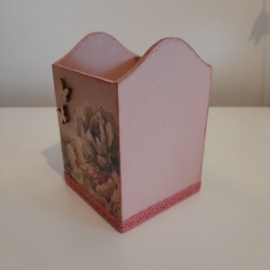 Vintage stílusú virág mintás tároló doboz/tolltartó/smink tartó - otthon & életmód - papír, írószer - tolltartó & ceruzatekercs - Meska.hu