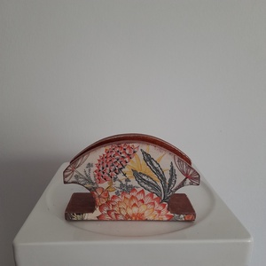  Vintage  stílusú szalvéta tartó fából, Ékszer, Ékszertartó, Ékszerdoboz, Decoupage, transzfer és szalvétatechnika, Festett tárgyak, MESKA