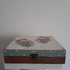  Vintage  stílusú nagy méretű  tároló doboz/ varrós doboz - ékszer - ékszertartó - ékszerdoboz - Meska.hu