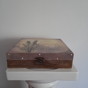  Vintage  stílusú nagy méretű  tároló doboz/ varrós doboz - ékszer - ékszertartó - ékszerdoboz - Meska.hu