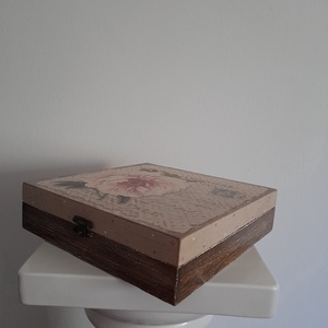  Vintage  stílusú nagy méretű  tároló doboz/ varrós doboz - ékszer - ékszertartó - ékszerdoboz - Meska.hu