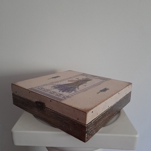  Vintage  stílusú nagy méretű  tároló doboz/ varrós doboz - ékszer - ékszertartó - ékszerdoboz - Meska.hu