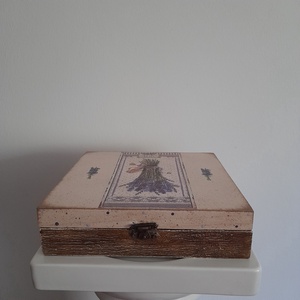  Vintage  stílusú nagy méretű  tároló doboz/ varrós doboz - ékszer - ékszertartó - ékszerdoboz - Meska.hu