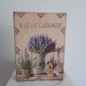  Vintage levendulás ékszertartó doboz/varrós doboz könyv formájú, Ékszer, Ékszertartó, Ékszerdoboz, Decoupage, transzfer és szalvétatechnika, Festett tárgyak, MESKA