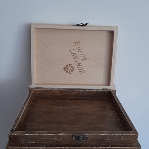  Vintage levendulás ékszertartó doboz/varrós doboz könyv formájú - ékszer - ékszertartó - ékszerdoboz - Meska.hu