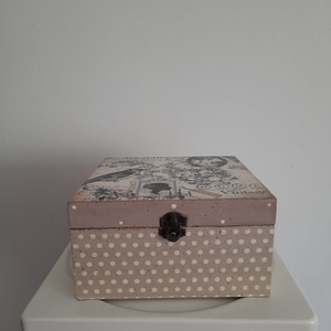  Vintage  madárka mintás teafiltertartó doboz/varrós doboz - otthon & életmód - konyhafelszerelés, tálalás - konyhai tárolás - tea & kávé tárolás - Meska.hu