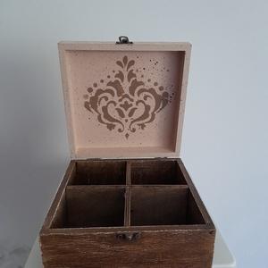  Vintage süti mintás teafiltertartó doboz/varrós doboz - otthon & életmód - konyhafelszerelés, tálalás - konyhai tárolás - tea & kávé tárolás - Meska.hu