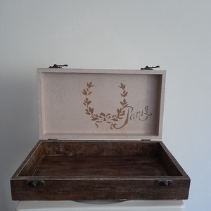  Vintage levendula mintás ékszertartó doboz/ varrós doboz - otthon & életmód - konyhafelszerelés, tálalás - konyhai tárolás - tea & kávé tárolás - Meska.hu