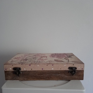  Vintage virág mintás ékszertartó doboz/ varrós doboz - otthon & életmód - konyhafelszerelés, tálalás - konyhai tárolás - tea & kávé tárolás - Meska.hu