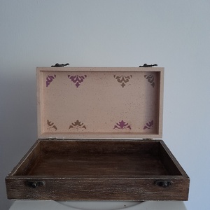  Vintage virág mintás ékszertartó doboz/ varrós doboz - otthon & életmód - konyhafelszerelés, tálalás - konyhai tárolás - tea & kávé tárolás - Meska.hu