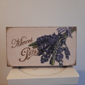  Vintage levendula mintás ékszertartó doboz/ varrós doboz, Otthon & Életmód, Konyhafelszerelés, tálalás, Konyhai tárolás, Tea & Kávé tárolás, Decoupage, transzfer és szalvétatechnika, Festett tárgyak, MESKA