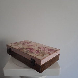  Vintage virág csendélet mintás ékszertartó doboz/ varrós doboz - otthon & életmód - konyhafelszerelés, tálalás - konyhai tárolás - tea & kávé tárolás - Meska.hu