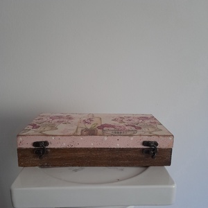  Vintage virág csendélet mintás ékszertartó doboz/ varrós doboz - otthon & életmód - konyhafelszerelés, tálalás - konyhai tárolás - tea & kávé tárolás - Meska.hu