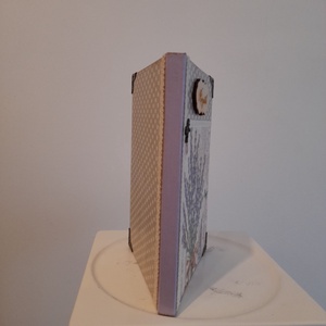 Receptfüzet levendulás mintával a vintage jegyében - otthon & életmód - konyhafelszerelés, tálalás - sütés, főzés - receptfüzet - Meska.hu