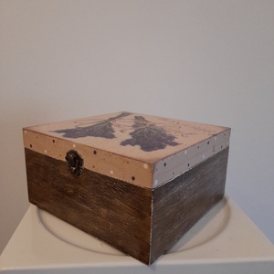  Vintage levendula mintás teafiltertartó doboz/varrós doboz - otthon & életmód - konyhafelszerelés, tálalás - konyhai tárolás - tea & kávé tárolás - Meska.hu
