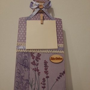 Levendulás üzenőtábla Édes otthon  felírattal - otthon & életmód - dekoráció - ajtó- és ablak dekoráció - ajtótábla - Meska.hu